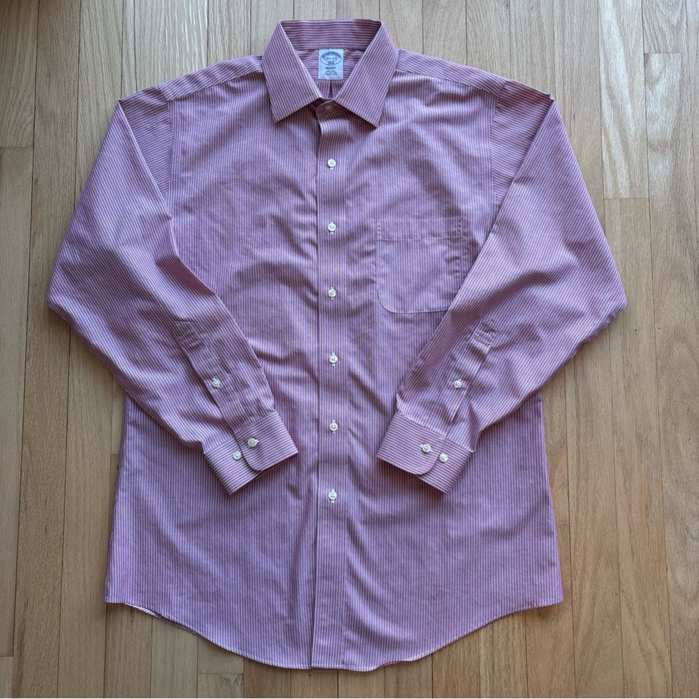 Brooks Brothers Regent 1818 Pink Striped Dress Shirt